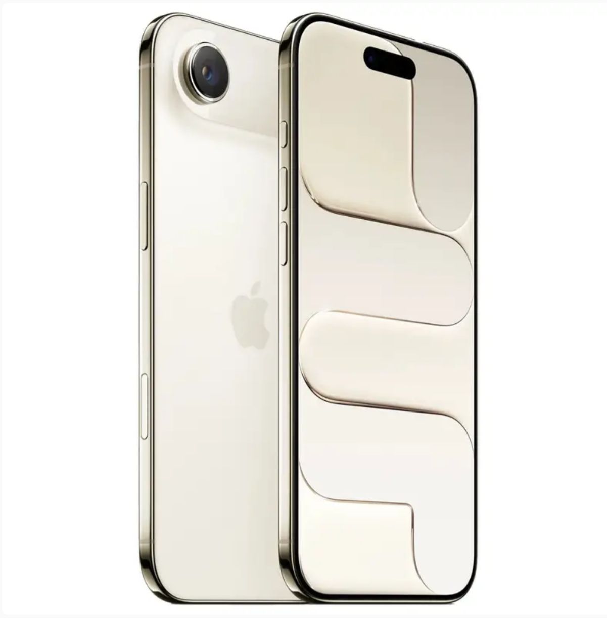 iphon 17 Air  الذاكرة   1 تيرا اللون ذهبي فاتح